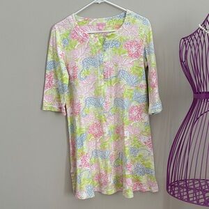 Lilly Pulitzer Pink and Green Patterned Dress